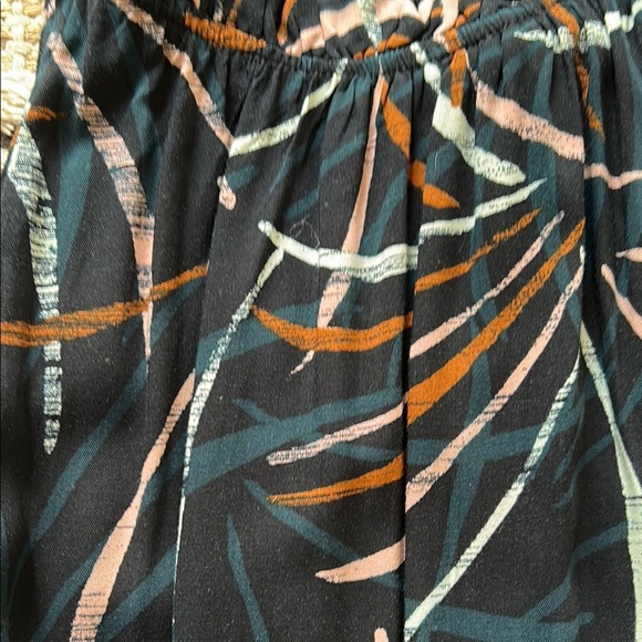 Ava & Viv Black and Orange Patterned Maxi Dress - Picture 3 of 10